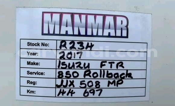 Acheter Occasion Utilitaire Isuzu FTR 850 Blanc à Livingstone, Zambie Acheter Occasion Utilitaire Isuzu FTR 850 Blanc à Livingstone, Zambie