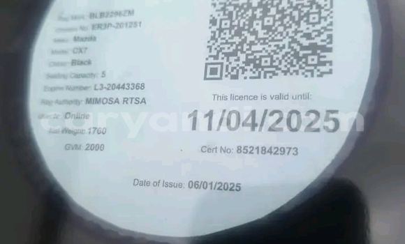 Buy Used Mazda CX–7 Black Car in Lusaka in Zambia Buy Used Mazda CX–7 Black Car in Lusaka in Zambia