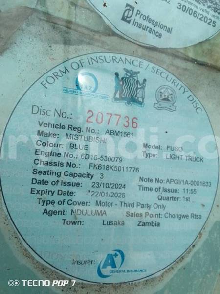 Big with watermark mitsubishi fuso zambia lusaka 29489