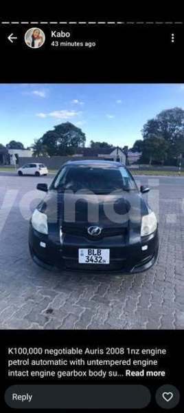 Big with watermark toyota auris zambia lusaka 29603