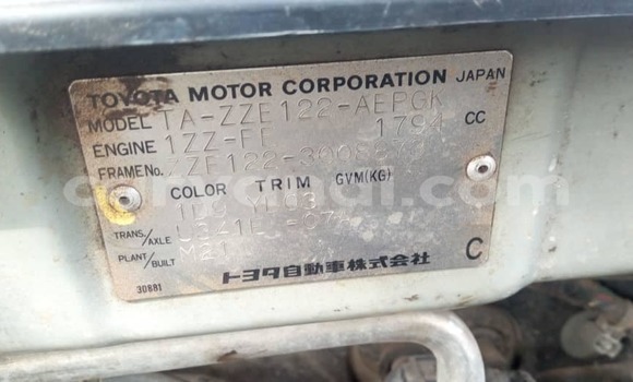 Nunua Ilio tumika Toyota Corolla Fedha Gari ndani ya Lusaka nchini Zambia Nunua Ilio tumika Toyota Corolla Fedha Gari ndani ya Lusaka nchini Zambia